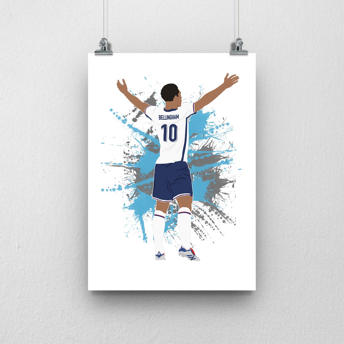 Jude Bellingham England Print – Football Artwork
