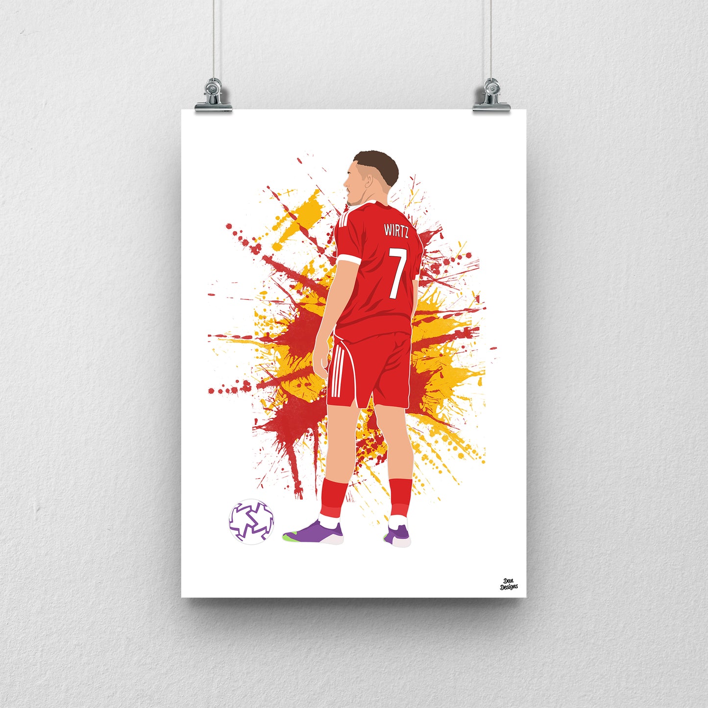 Florian Wirtz Print | Liverpool Football Poster
