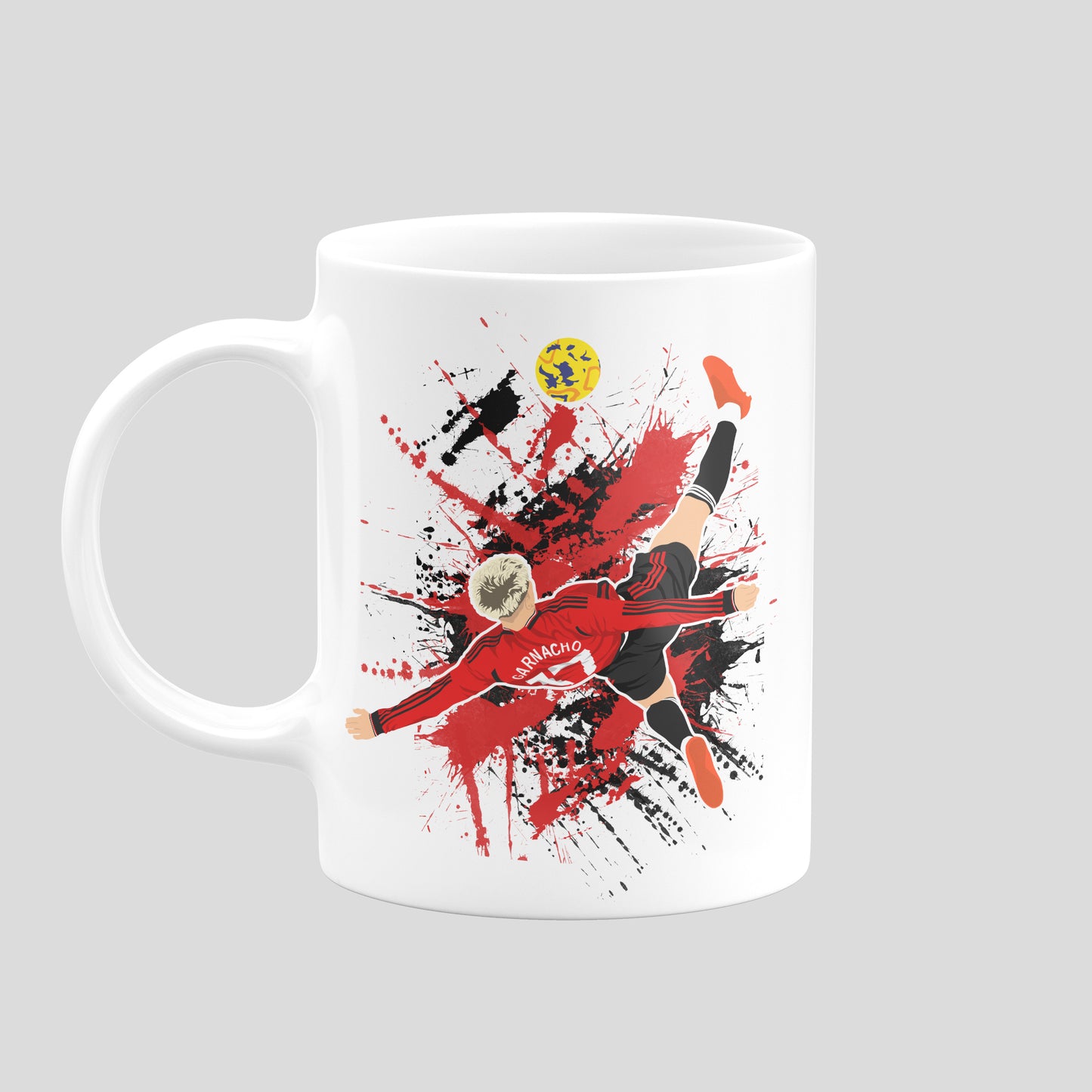 Alejandro Garnacho Manchester United Mug – Football Artwork