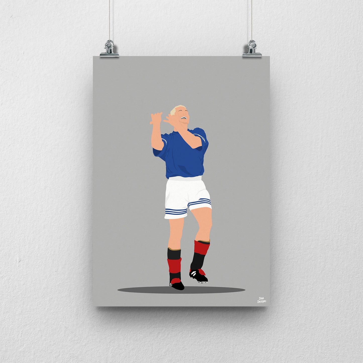 Paul Gascoigne Flute Print