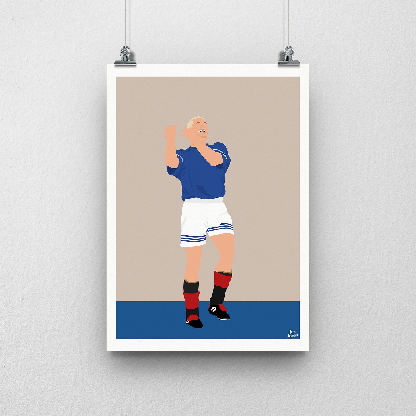 Paul Gascoigne Flute Print