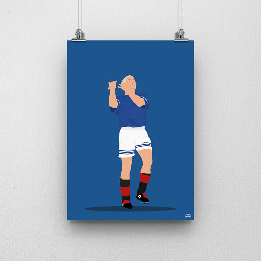 Paul Gascoigne Flute Print
