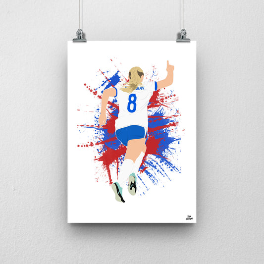 Georgia Stanway Print | Lionesses Euro 2025