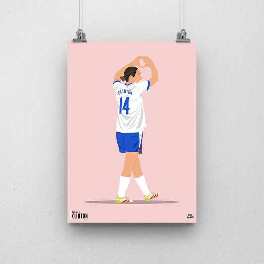 Grace Clinton Print | Lionesses Euro 2025
