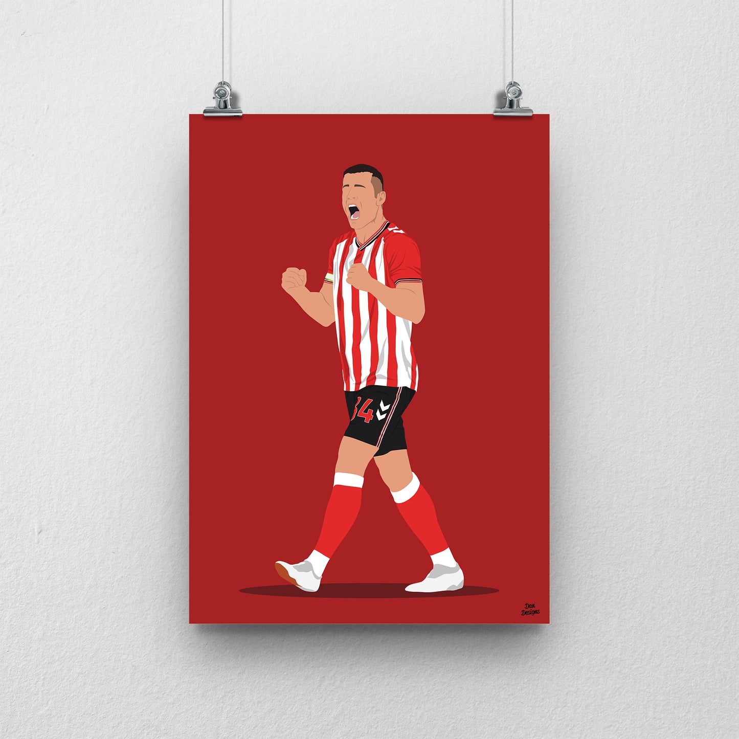 Granit Xhaka Print | Sunderland AFC Premier League Poster