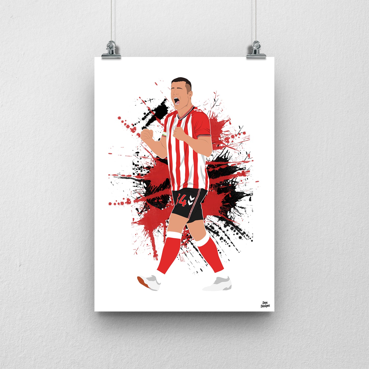 Granit Xhaka Print | Sunderland AFC Premier League Poster