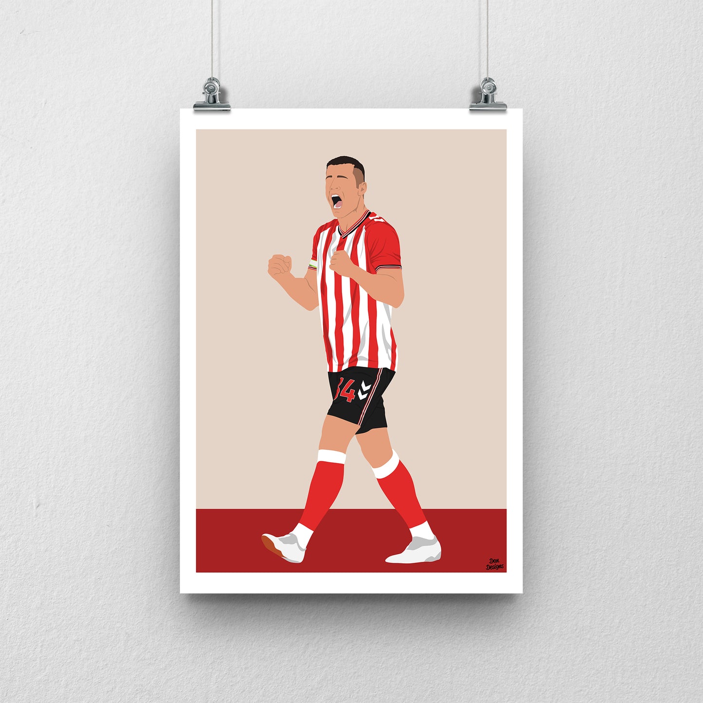Granit Xhaka Print | Sunderland AFC Premier League Poster