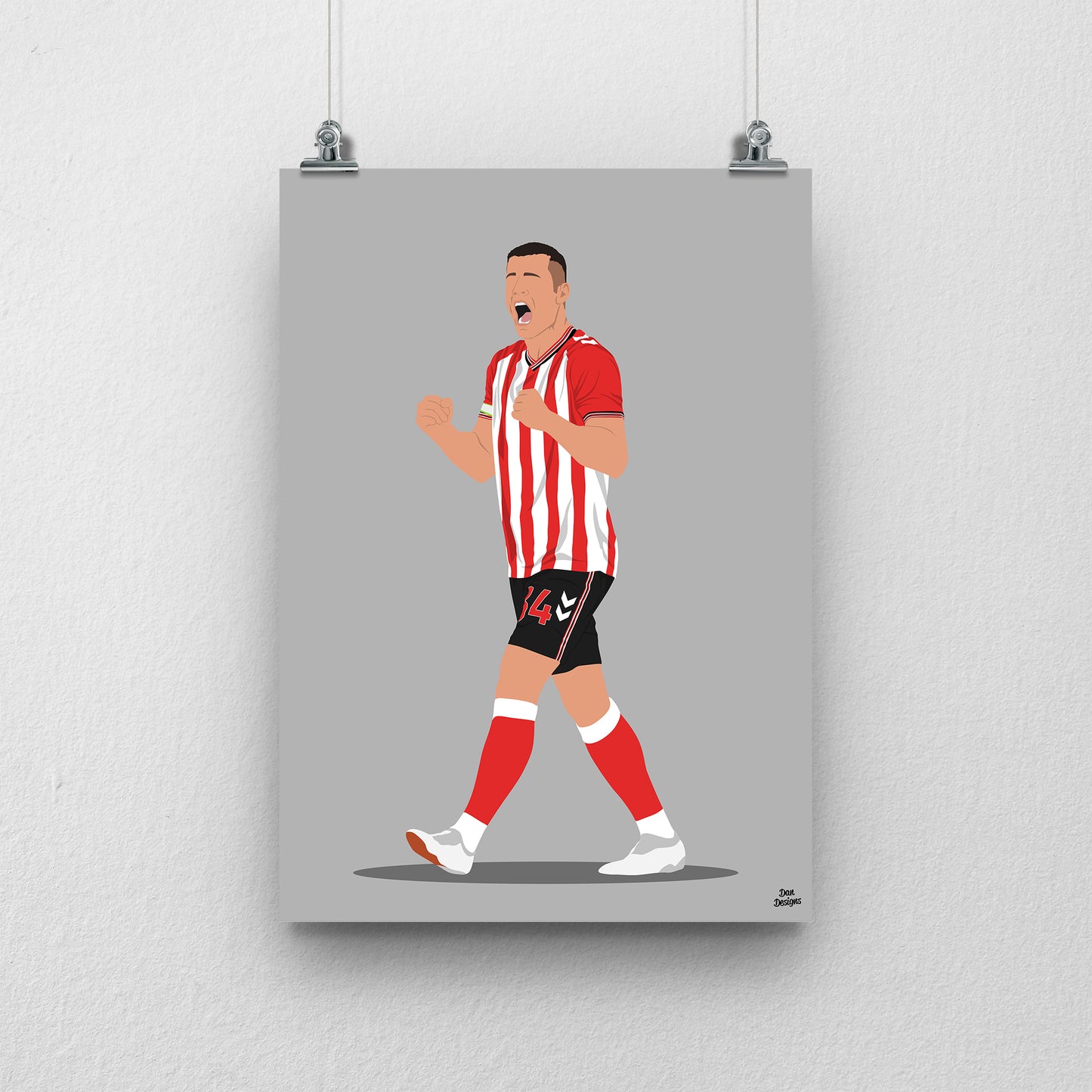 Granit Xhaka Print | Sunderland AFC Premier League Poster