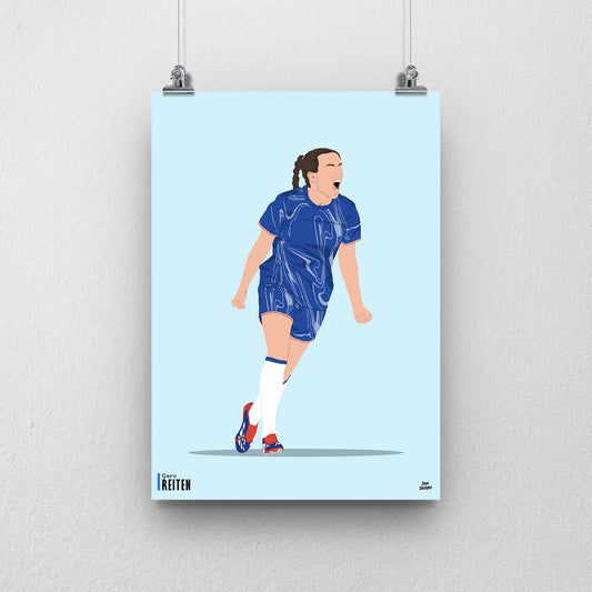 Guro Reiten Chelsea Print – Women’s Football Artwork