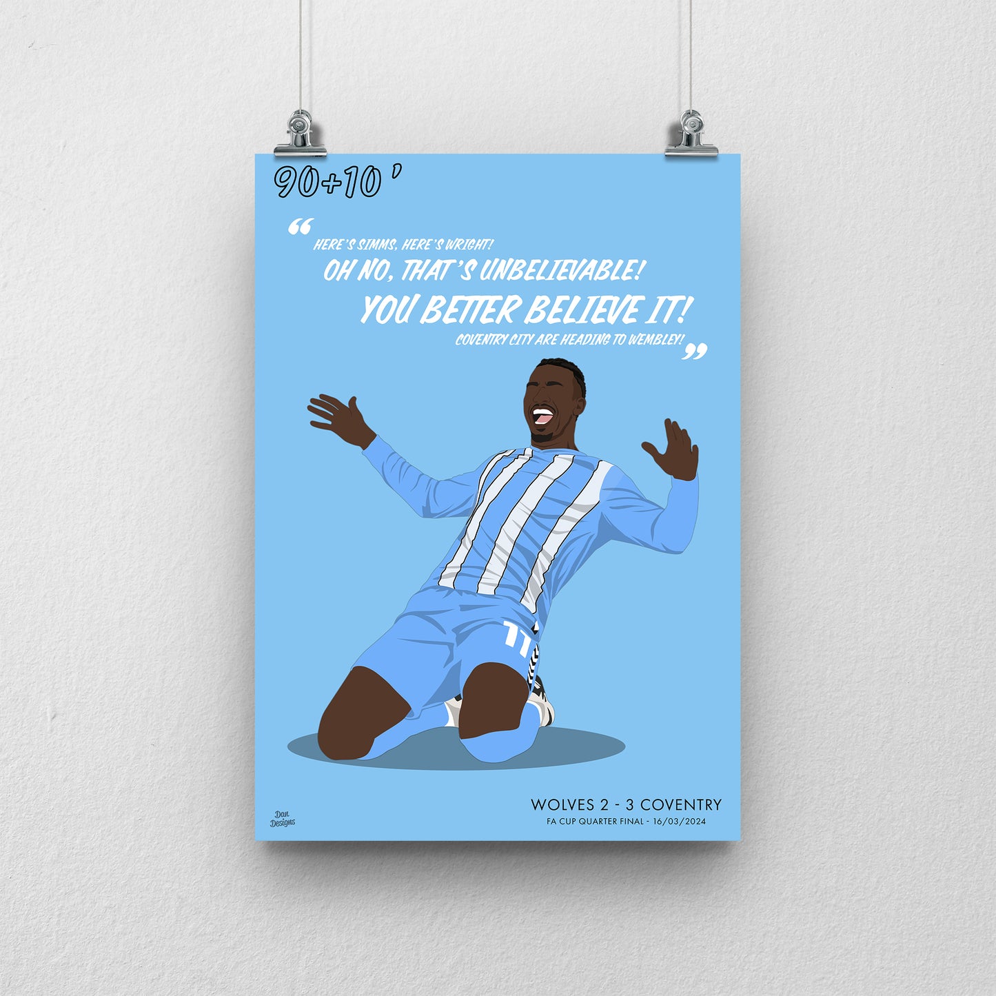 Haji Wright Print – Coventry City FA Cup Winner