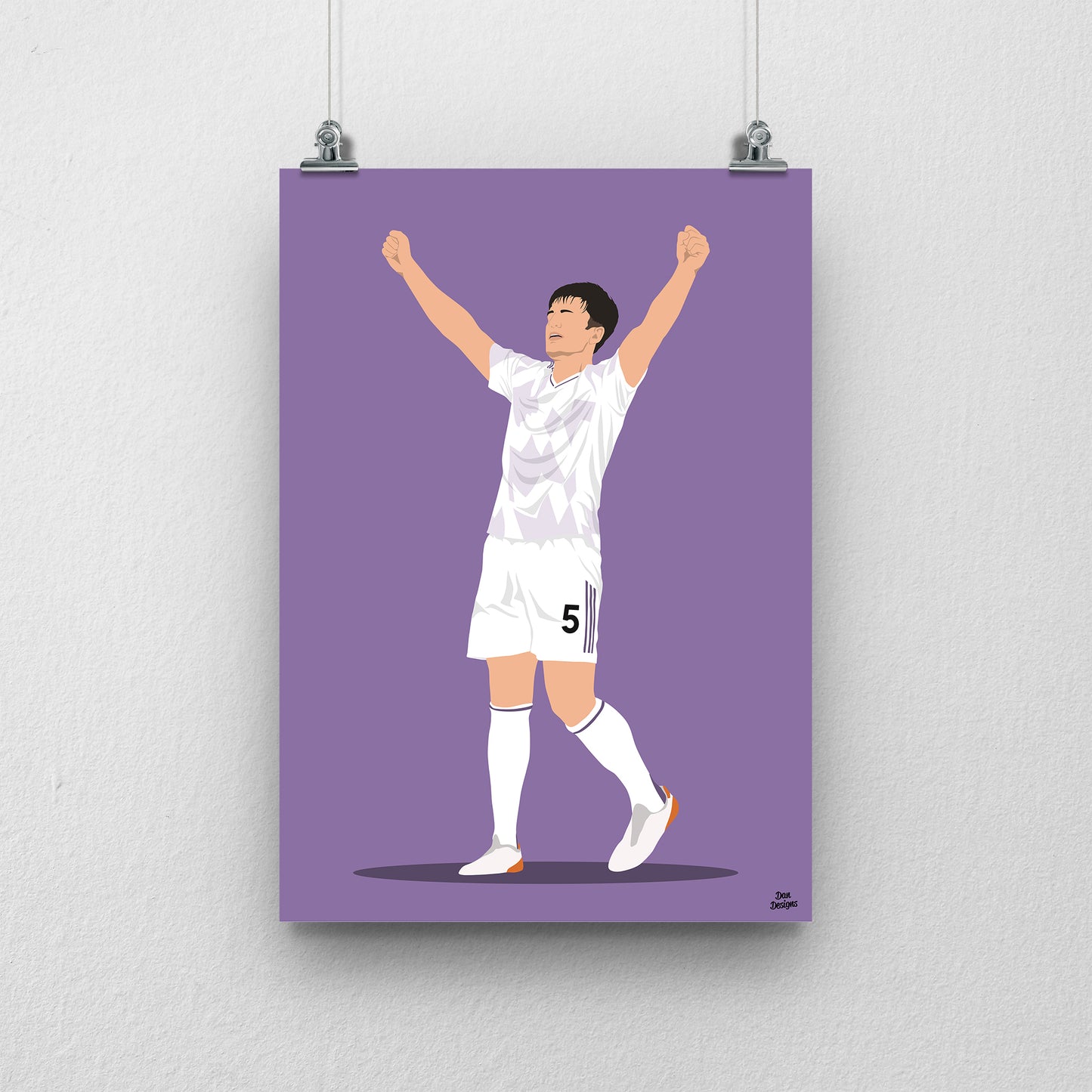 Harry Maguire Manchester United Print – Goal Celebration Football Artwork