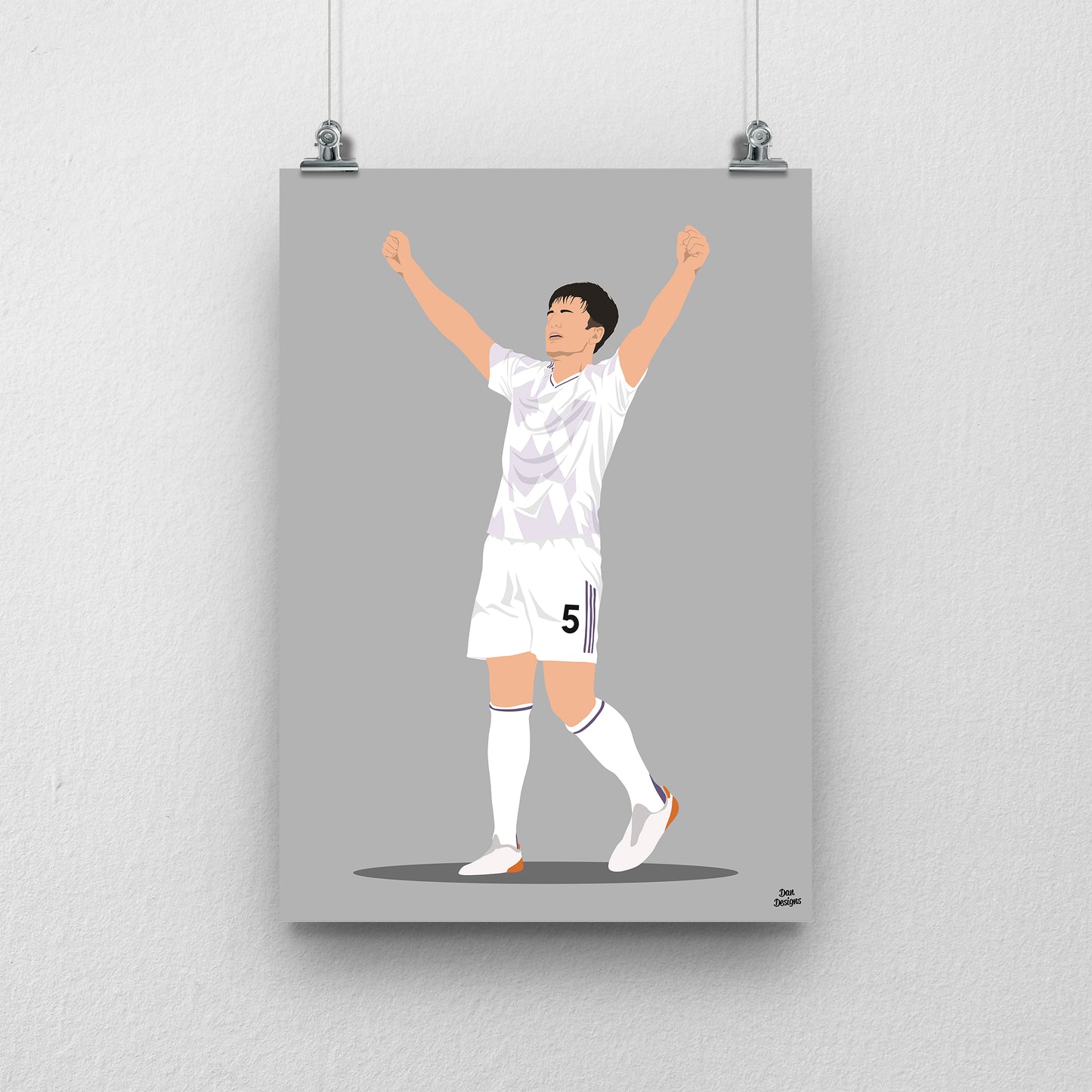 Harry Maguire Manchester United Print – Goal Celebration Football Artwork