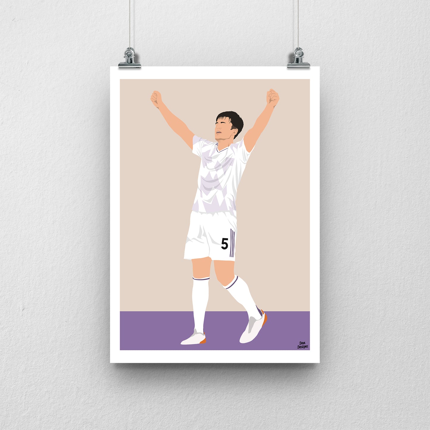 Harry Maguire Manchester United Print – Goal Celebration Football Artwork