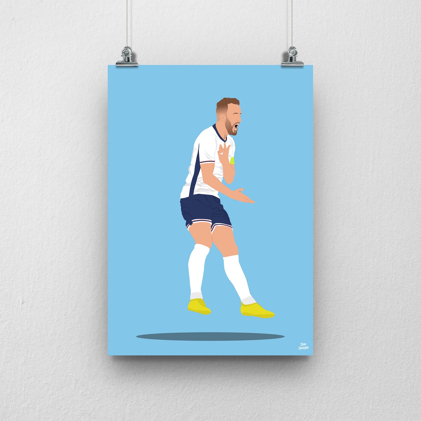 Harry Kane England Print – Football Artwork