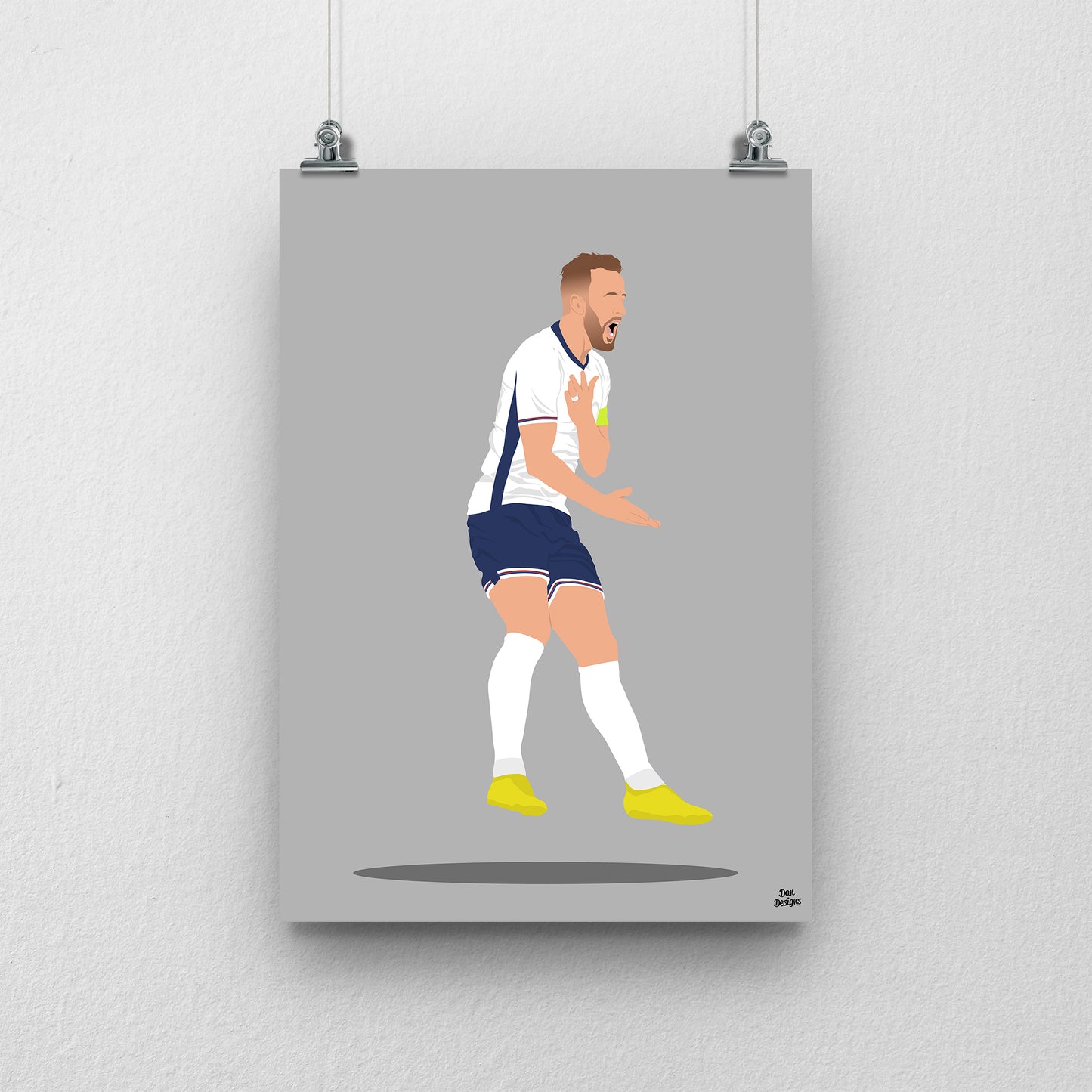 Harry Kane England Print – Football Artwork