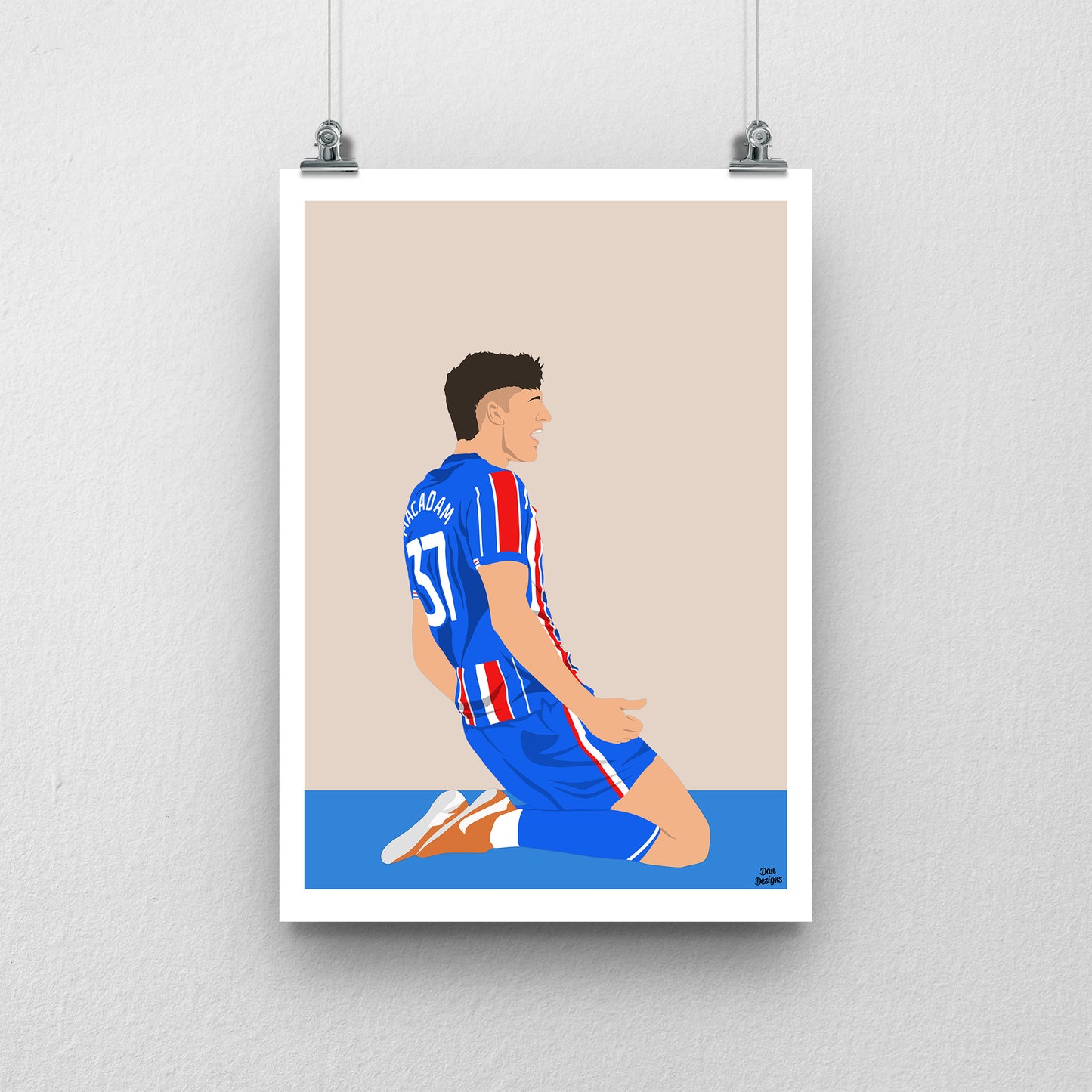Harvey Macadam Carlisle United Print – Official Artwork
