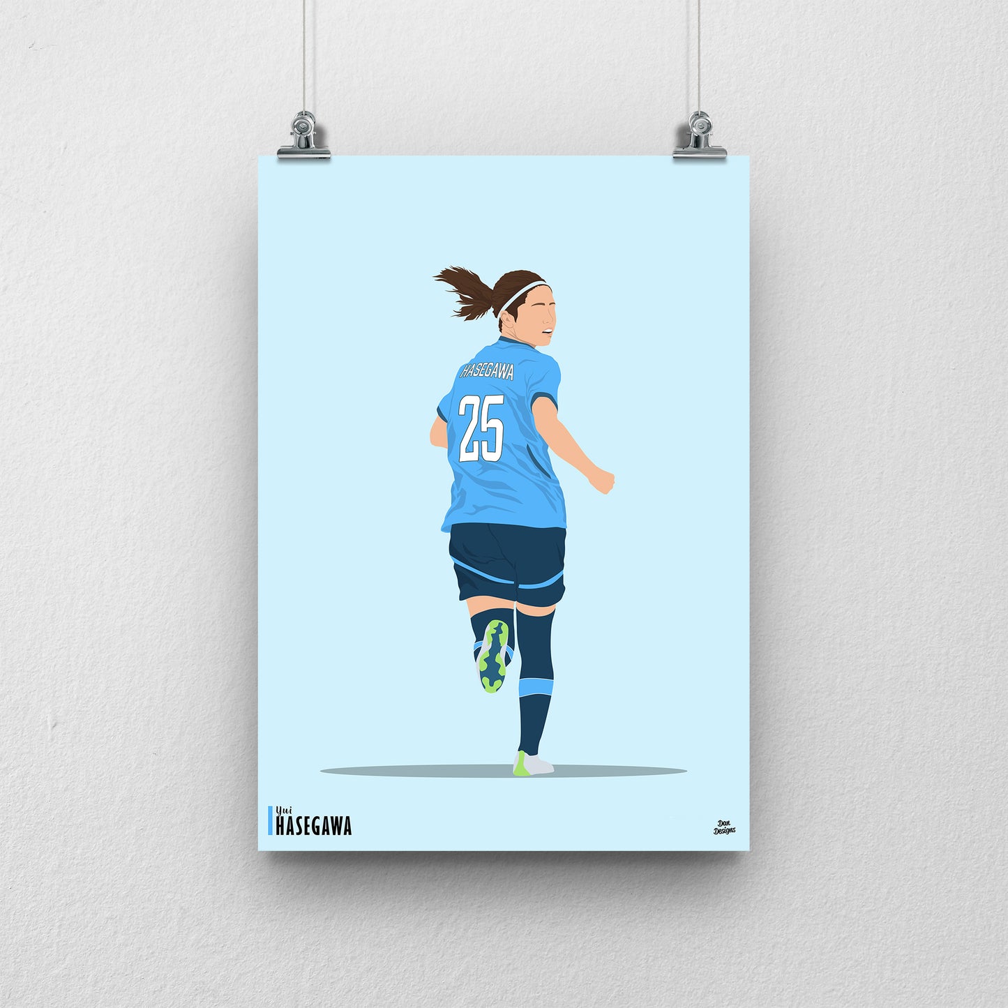 Yui Hasegawa Manchester City Print – Women’s Football Artwork