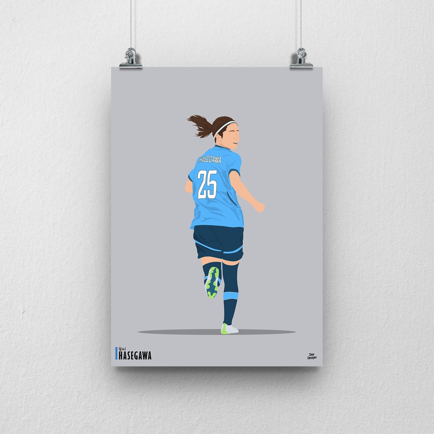 Yui Hasegawa Manchester City Print – Women’s Football Artwork