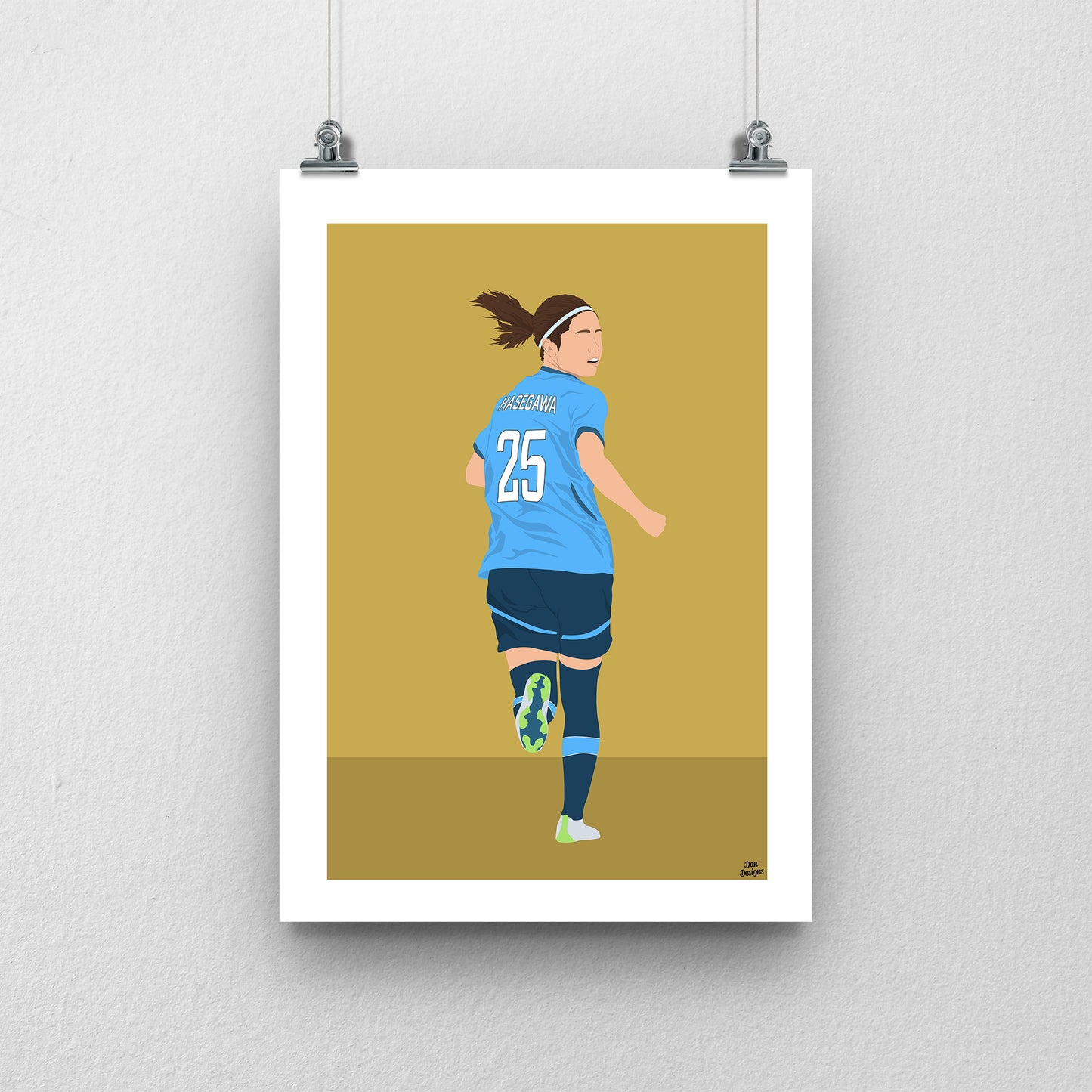 Yui Hasegawa Manchester City Print – Women’s Football Artwork