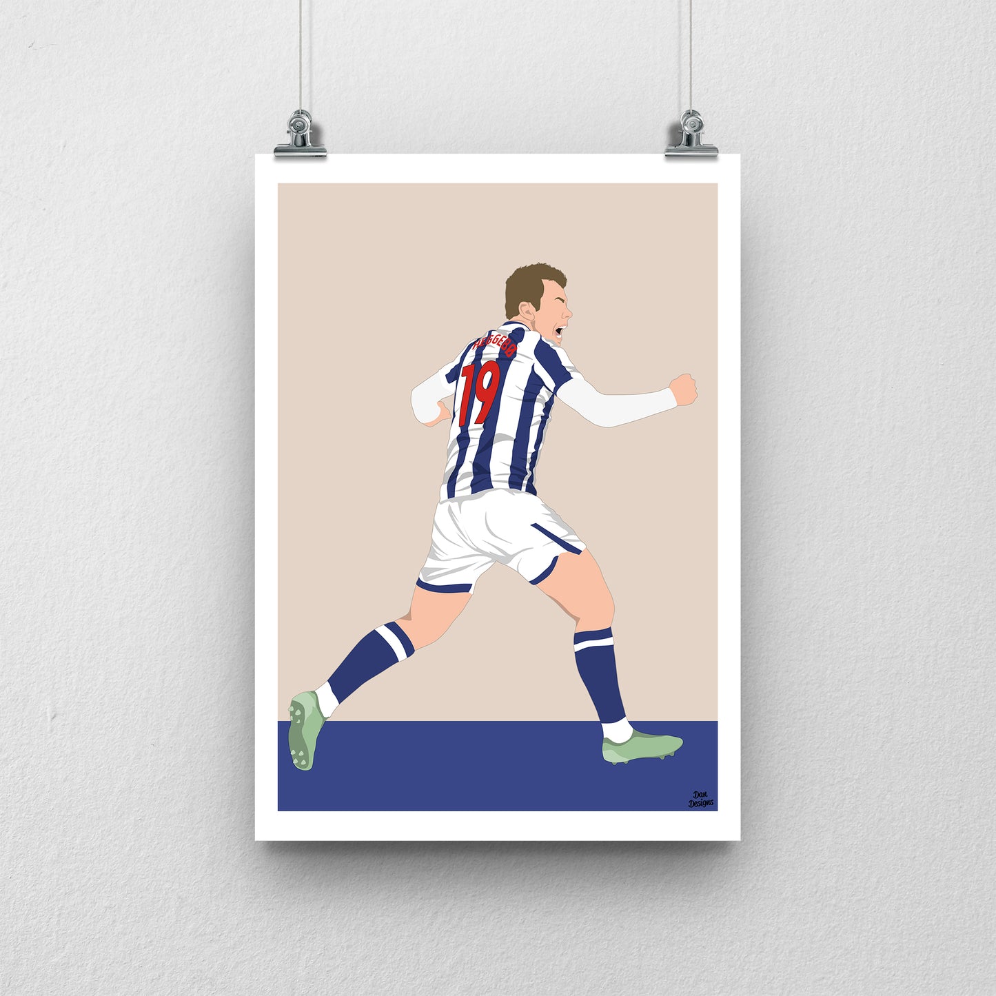 Aune Heggebo Print – West Brom Poster