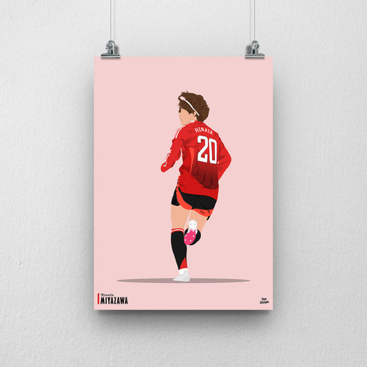 Hinata Miyazawa Print – Japan Football Artwork