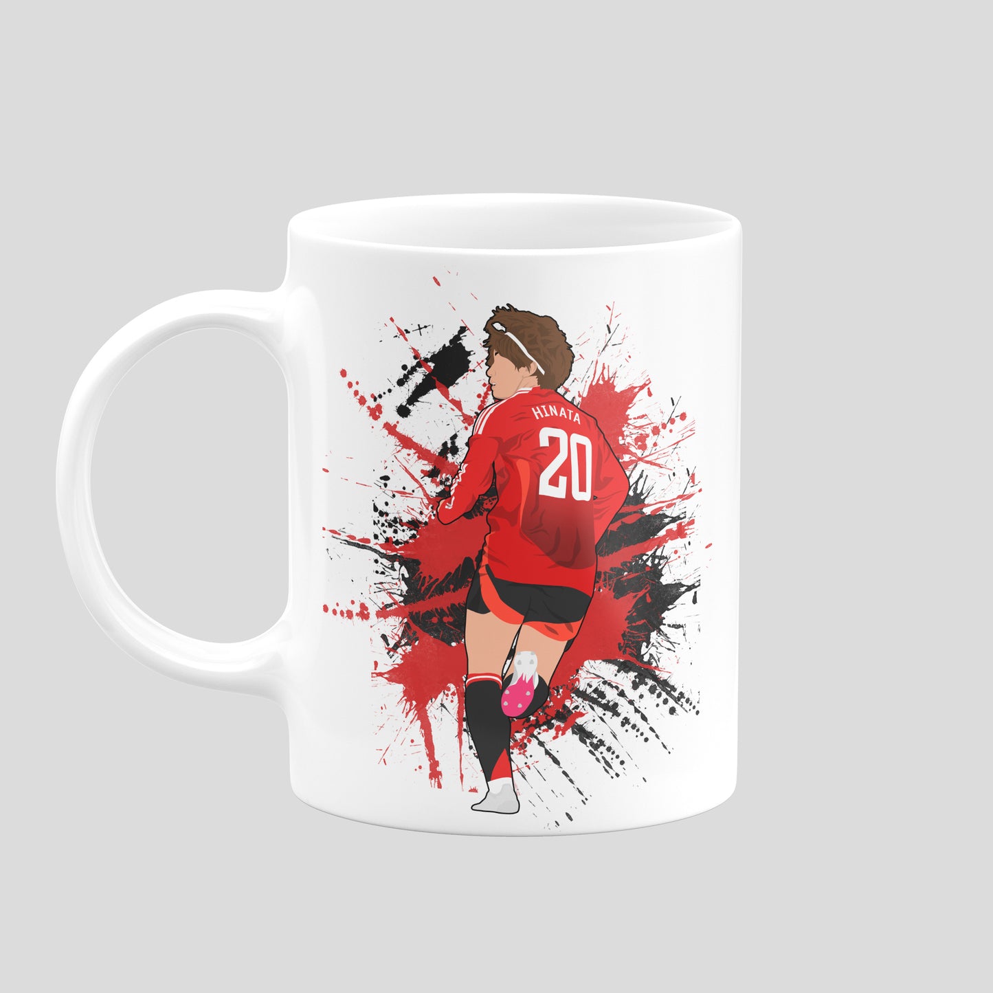 Hinata Miyazawa Manchester United Mug – Football Artwork