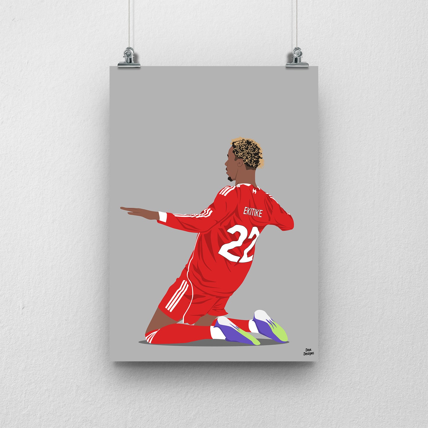 Hugo Ekitike Print | Liverpool Football Poster