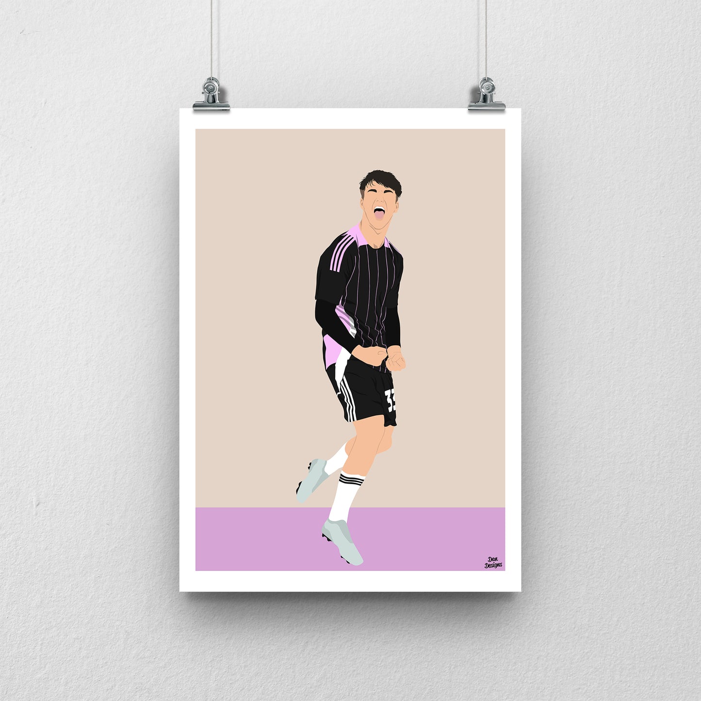 Joel McGregor Swindon Town Print – Football Artwork