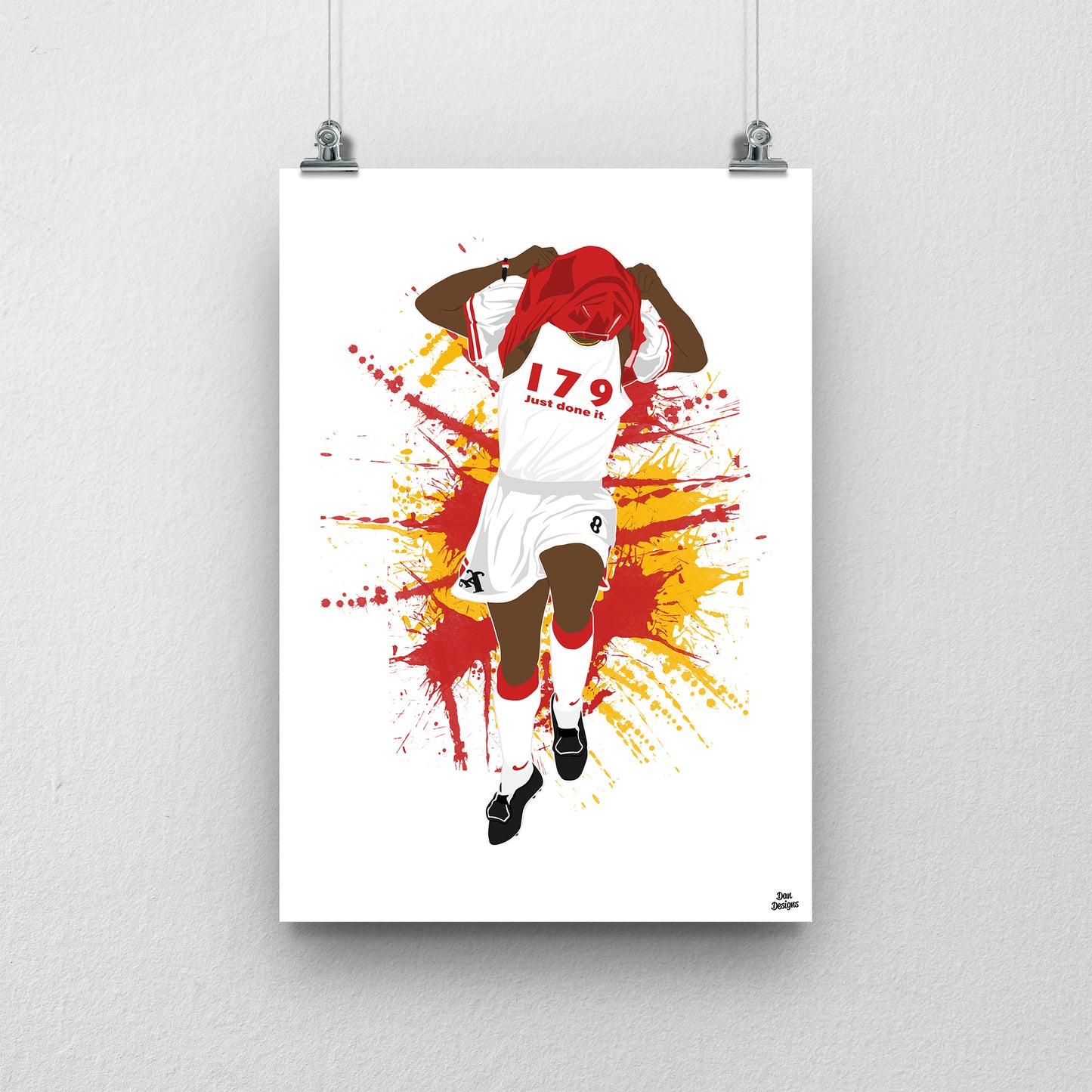 Ian Wright Arsenal Print – Football Artwork
