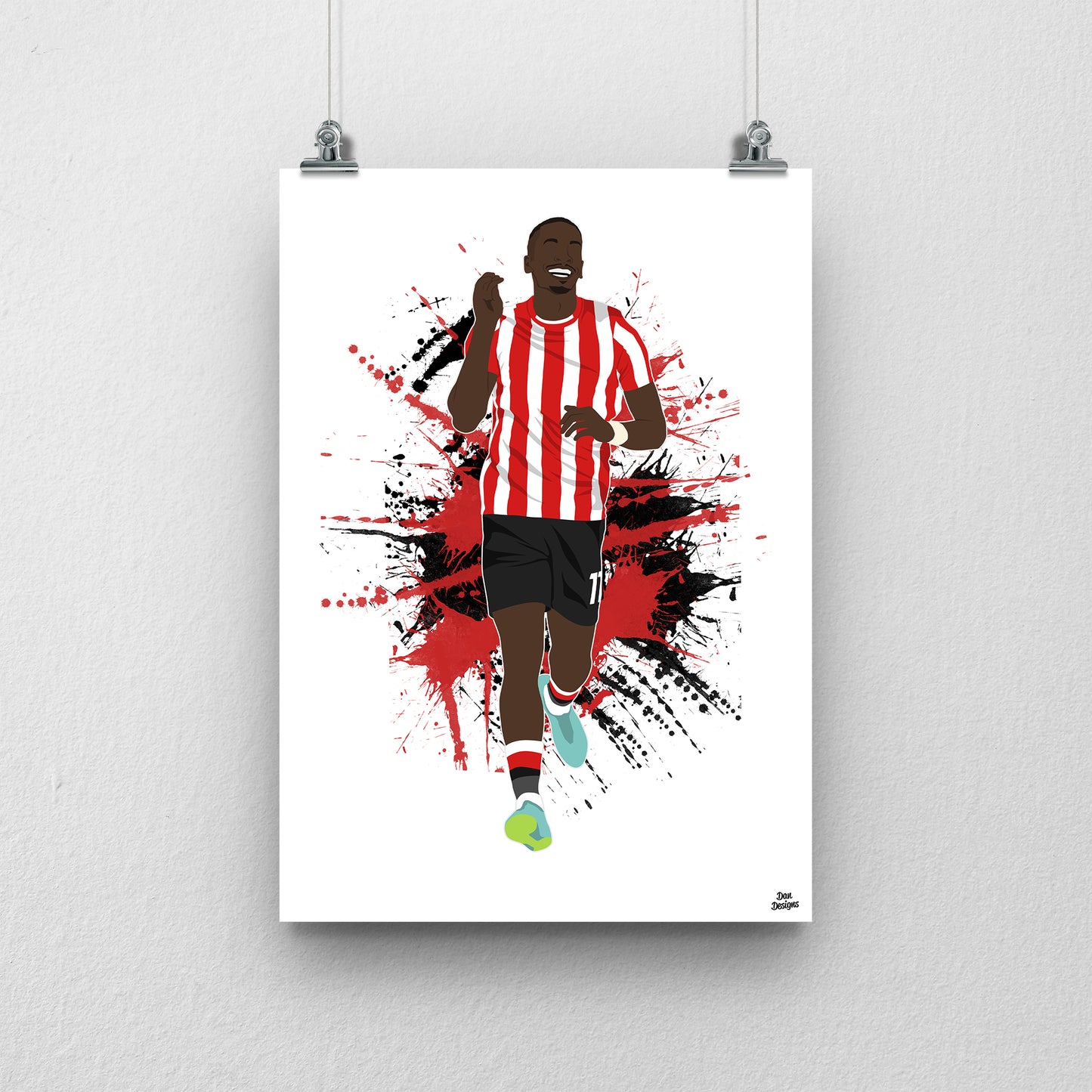 Ivan Toney Print – Brentford Football Artwork