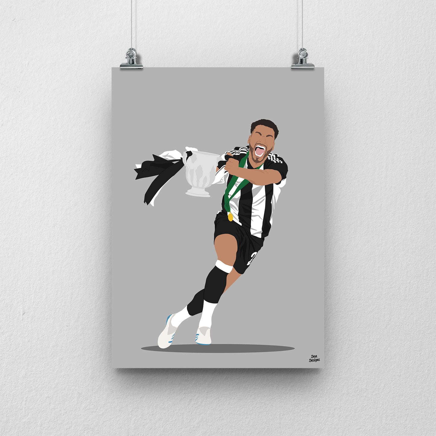 Jacob Murphy Newcastle Print – League Cup Final Football Artwork