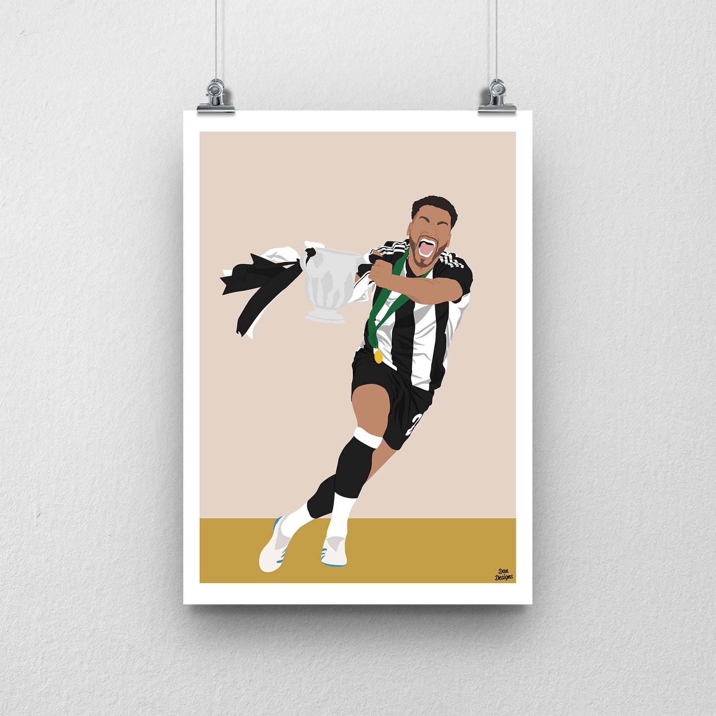 Jacob Murphy Newcastle Print – League Cup Final Football Artwork