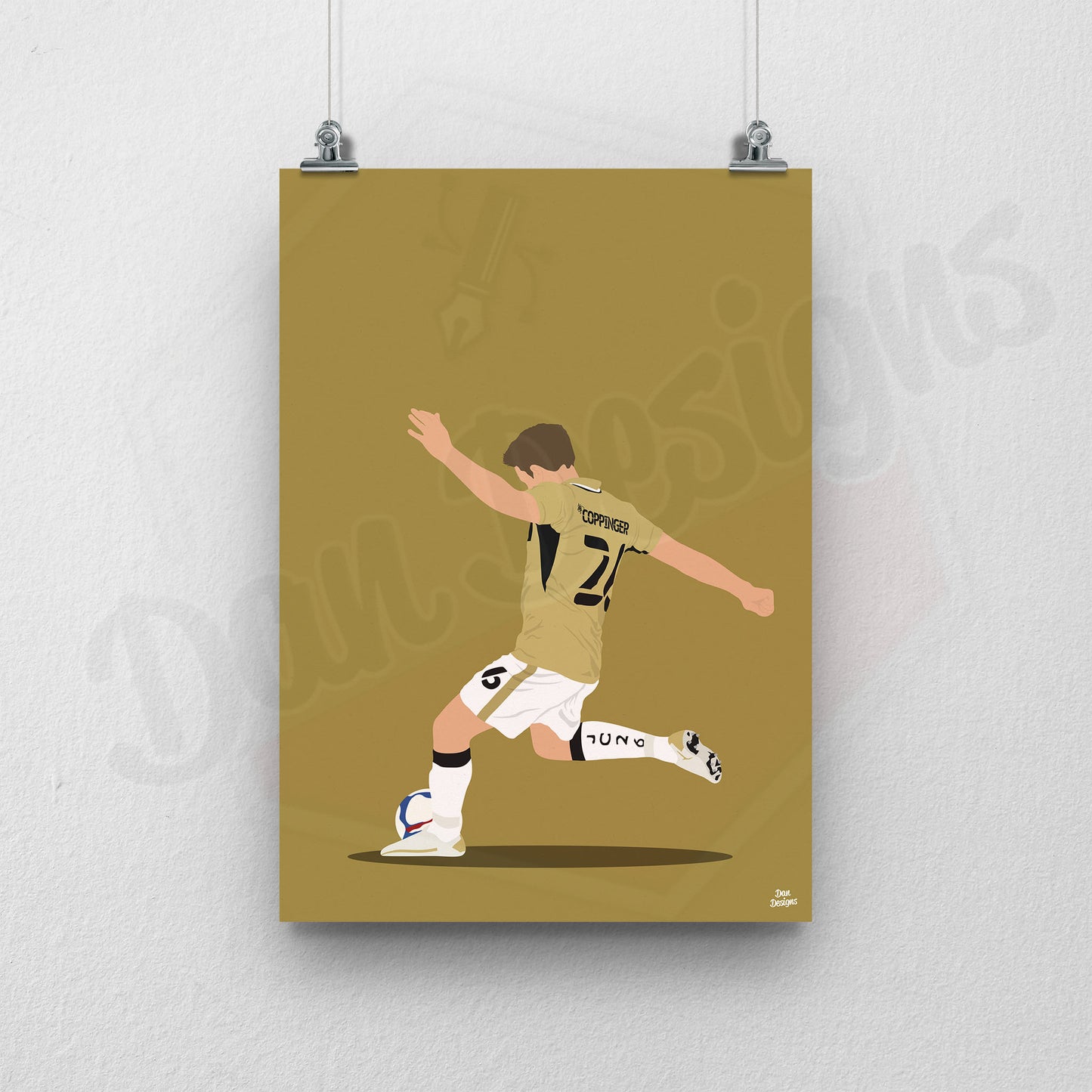 James Coppinger Doncaster Rovers Print – Football Artwork