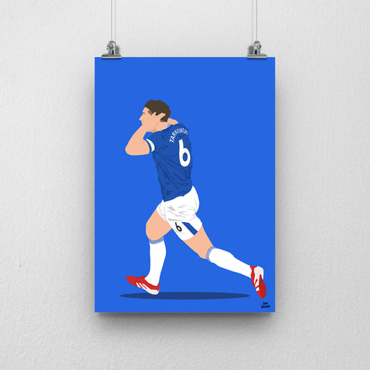 James Tarkowski Everton Print – Premier League Football Poster