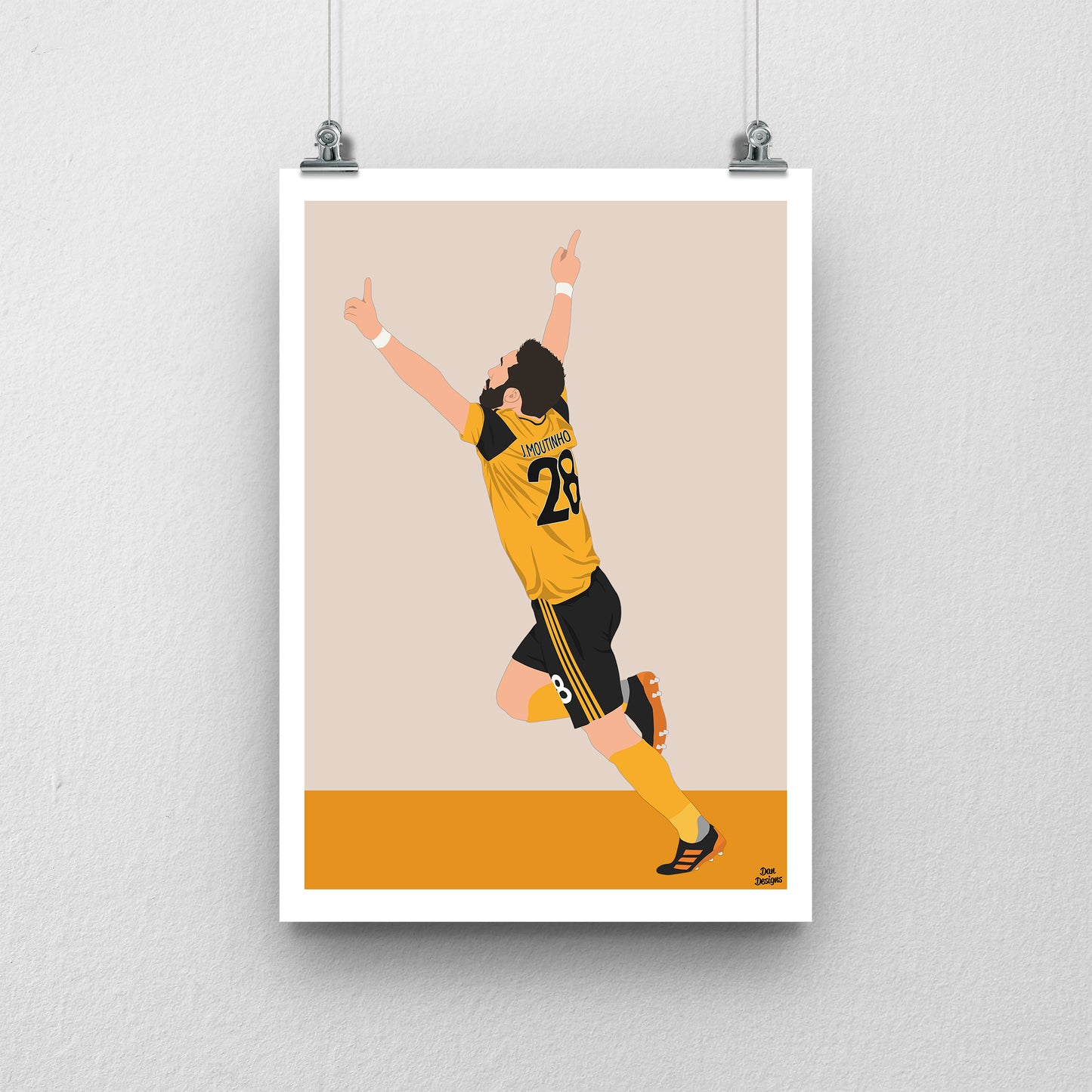 Joao Moutinho Print – Wolves Football Poster