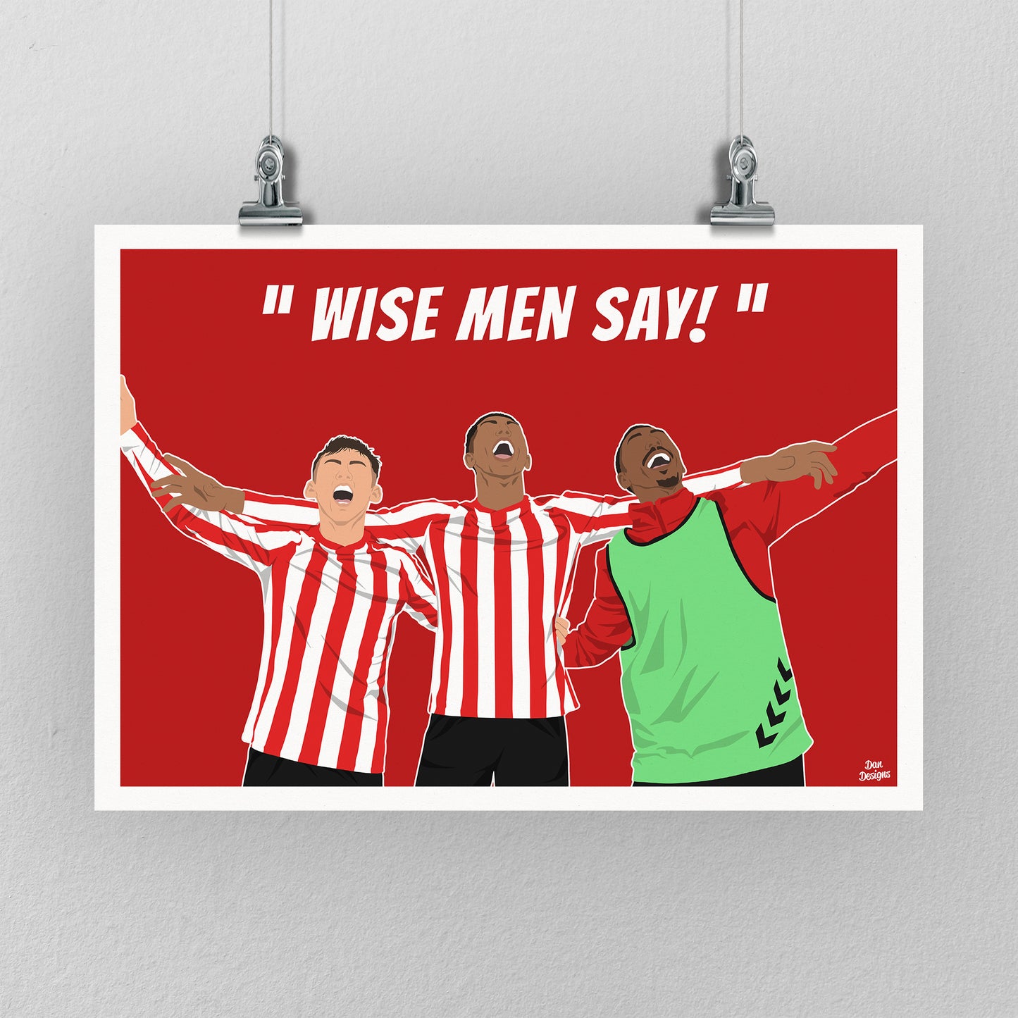 Jobe, Rigg, Isidor Sunderland AFC Poster
