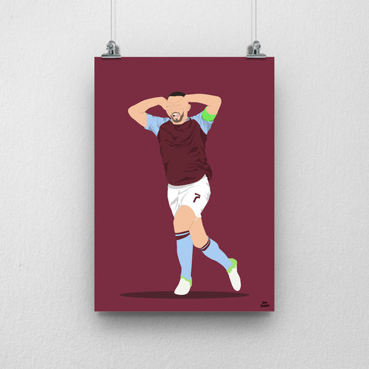 John McGinn Aston Villa Print – Football Artwork