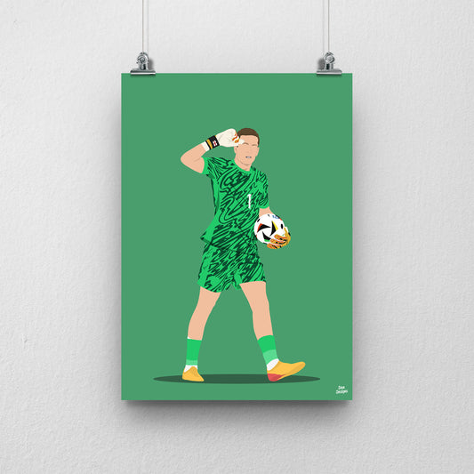 Jordan Pickford England Print – Football Artwork