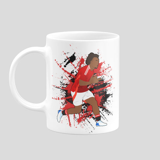 Joshua Zirkzee Manchester United Mug – Football Artwork