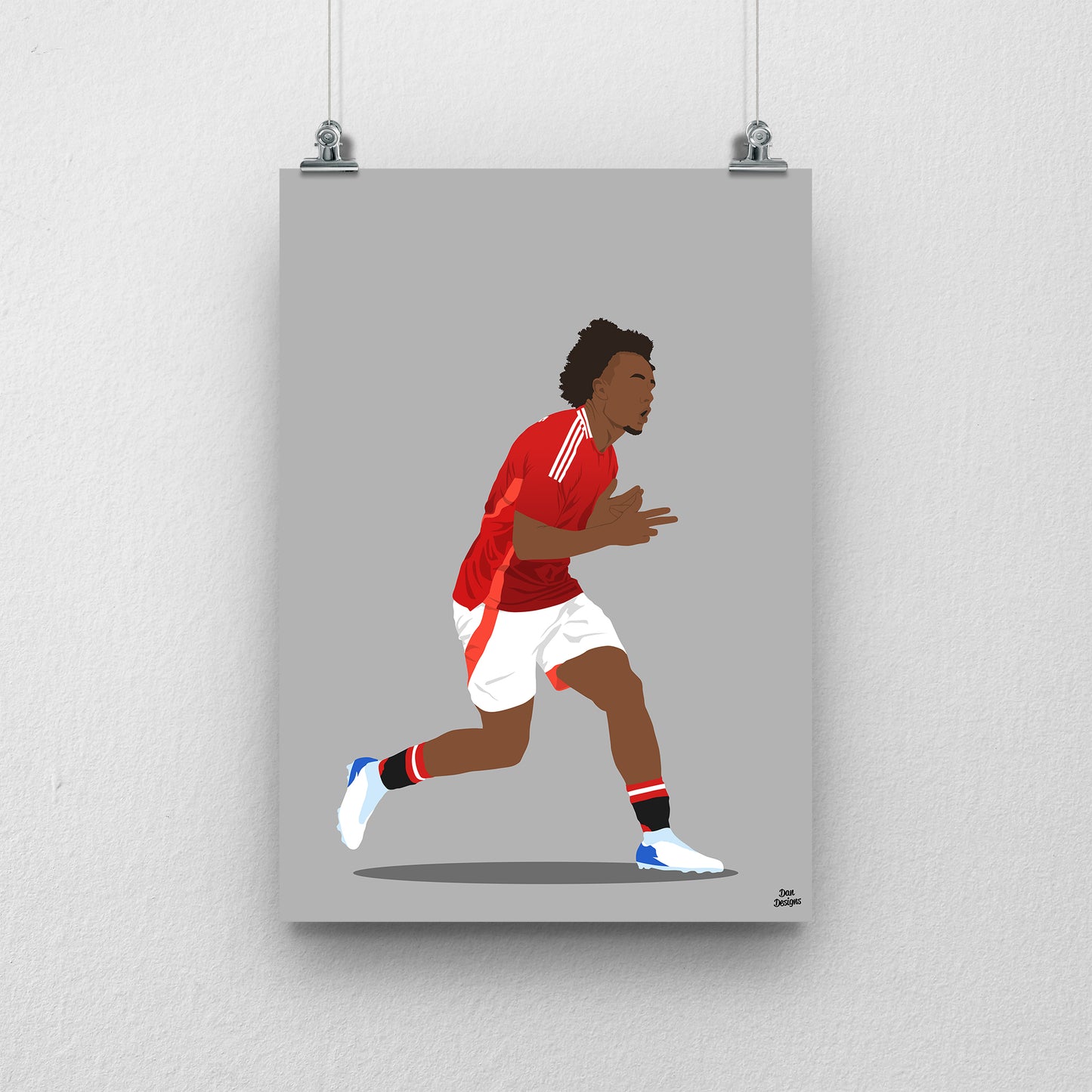 Joshua Zirkzee Manchester United Print – Football Artwork & Poster Design