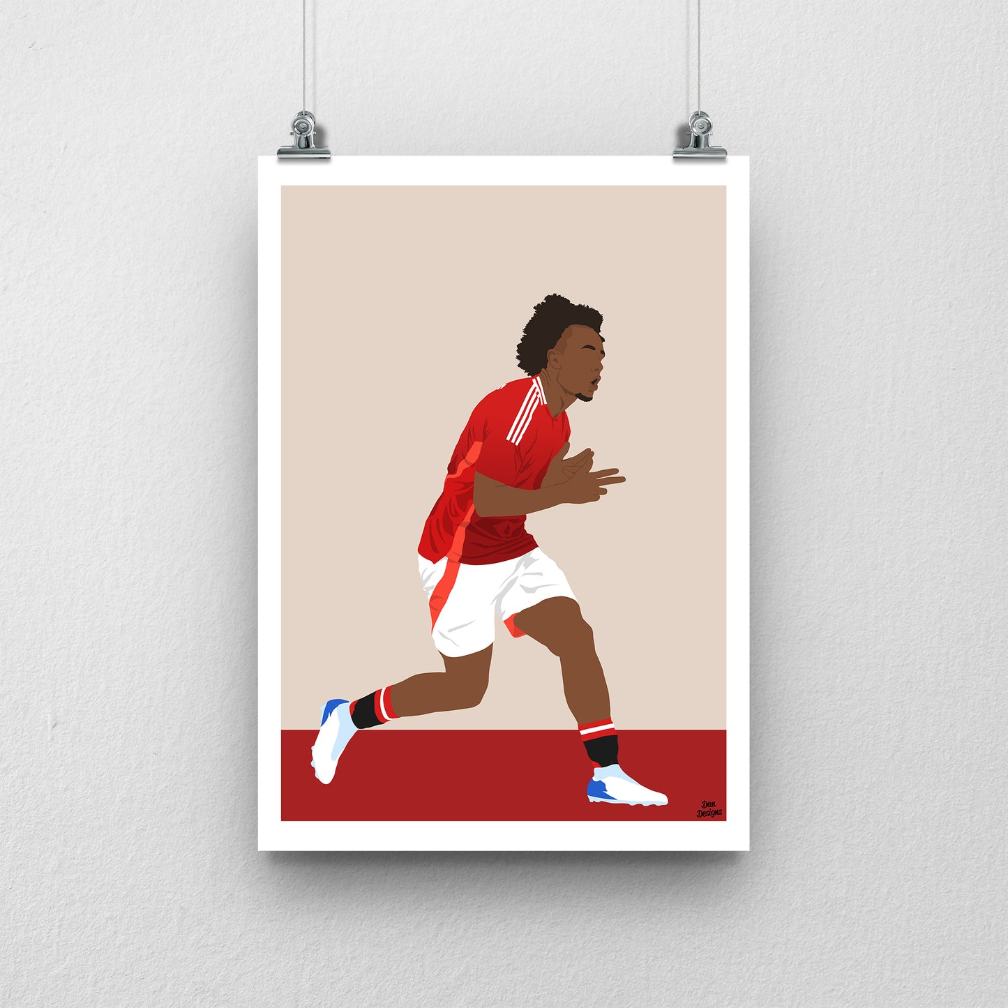 Joshua Zirkzee Manchester United Print – Football Artwork & Poster Design