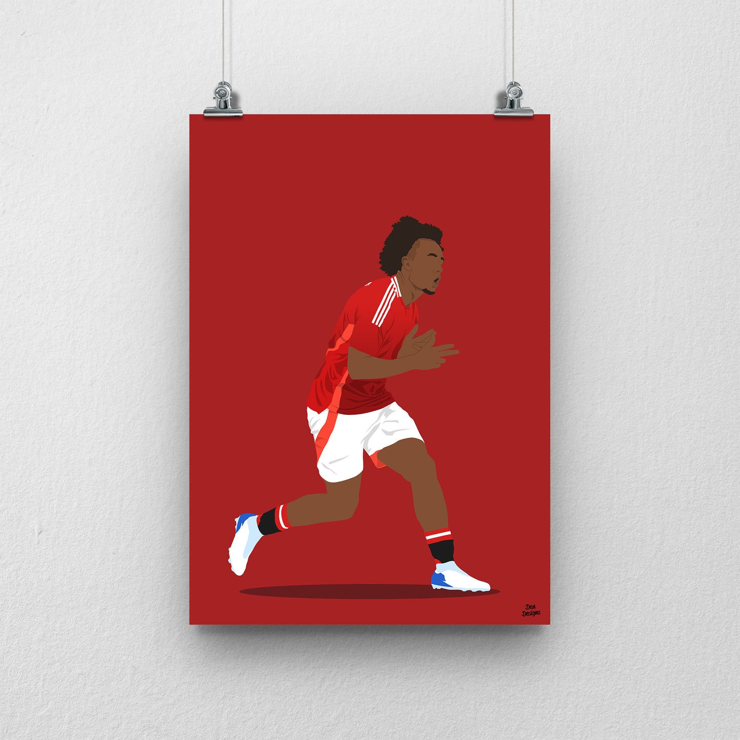 Joshua Zirkzee Manchester United Print – Football Artwork & Poster Design