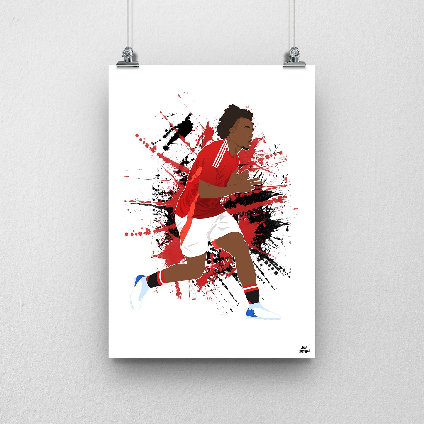 Joshua Zirkzee Manchester United Print – Football Artwork & Poster Design