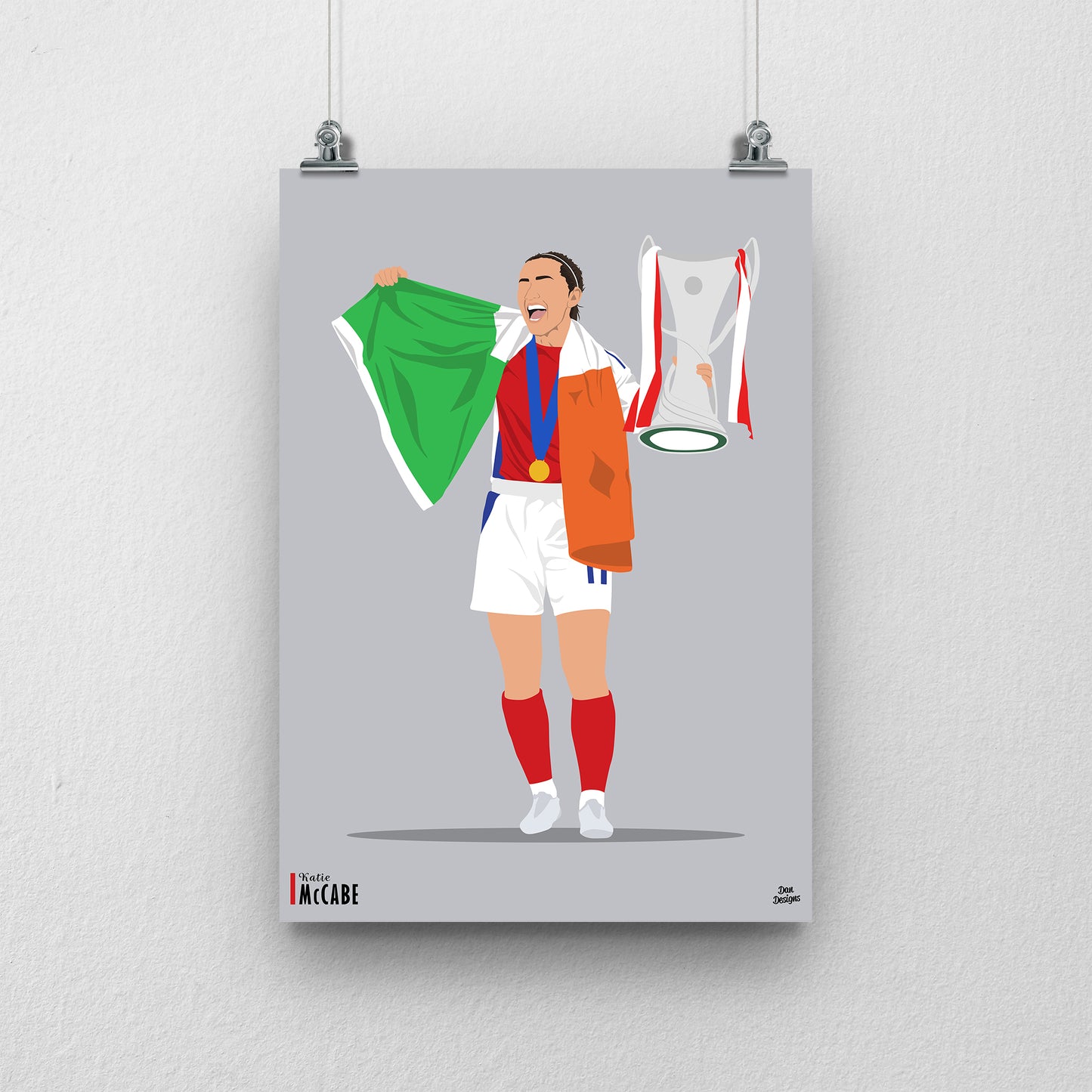 Katie McCabe Arsenal Print – Football Artwork