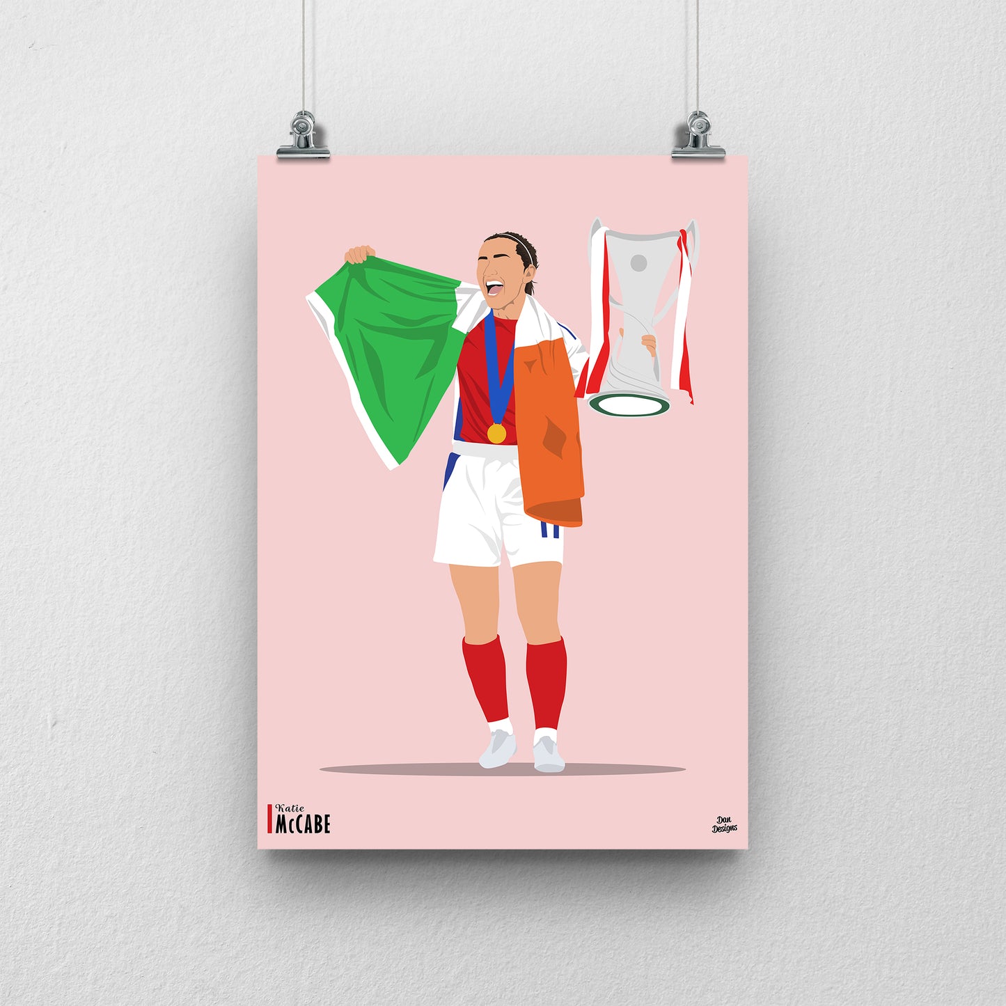 Katie McCabe Arsenal Print – Football Artwork