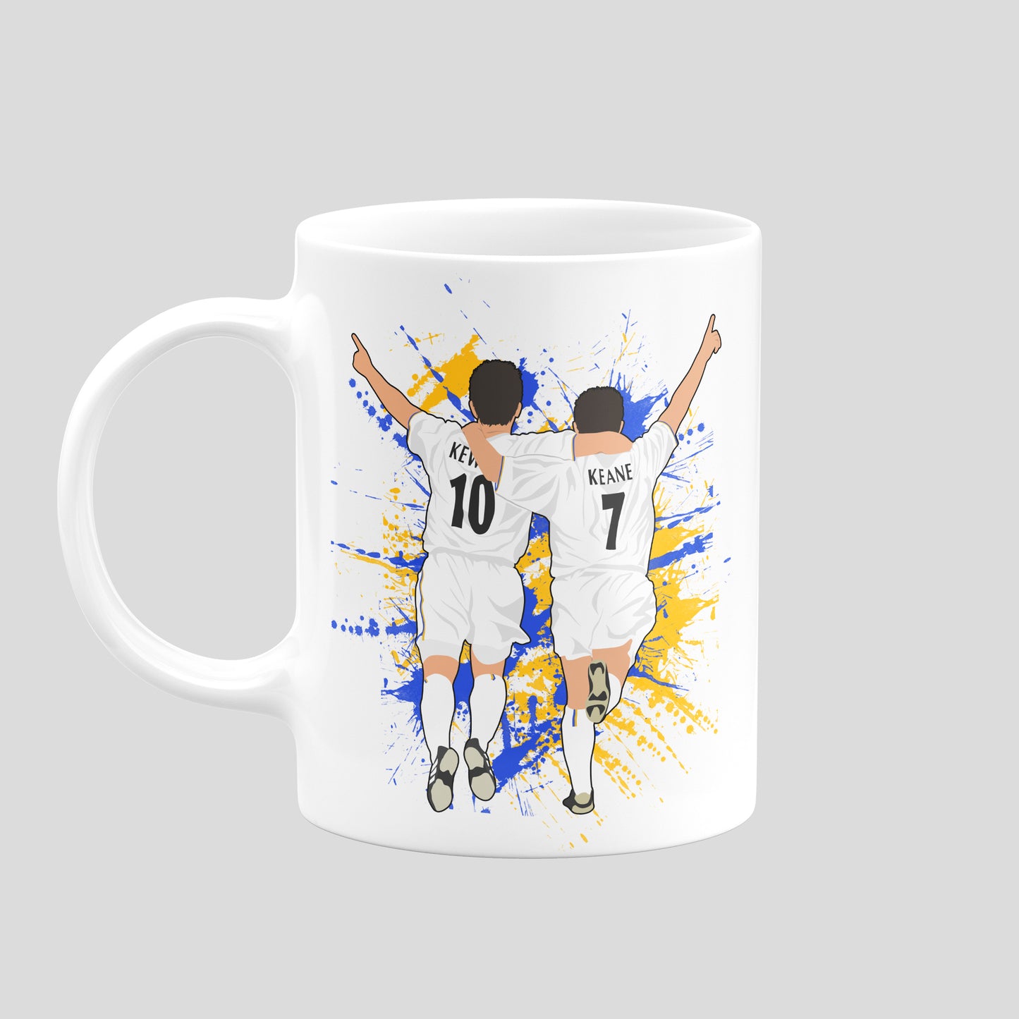 Harry Kewell and Robbie Keane Leeds Mug – Football Coffee Mug
