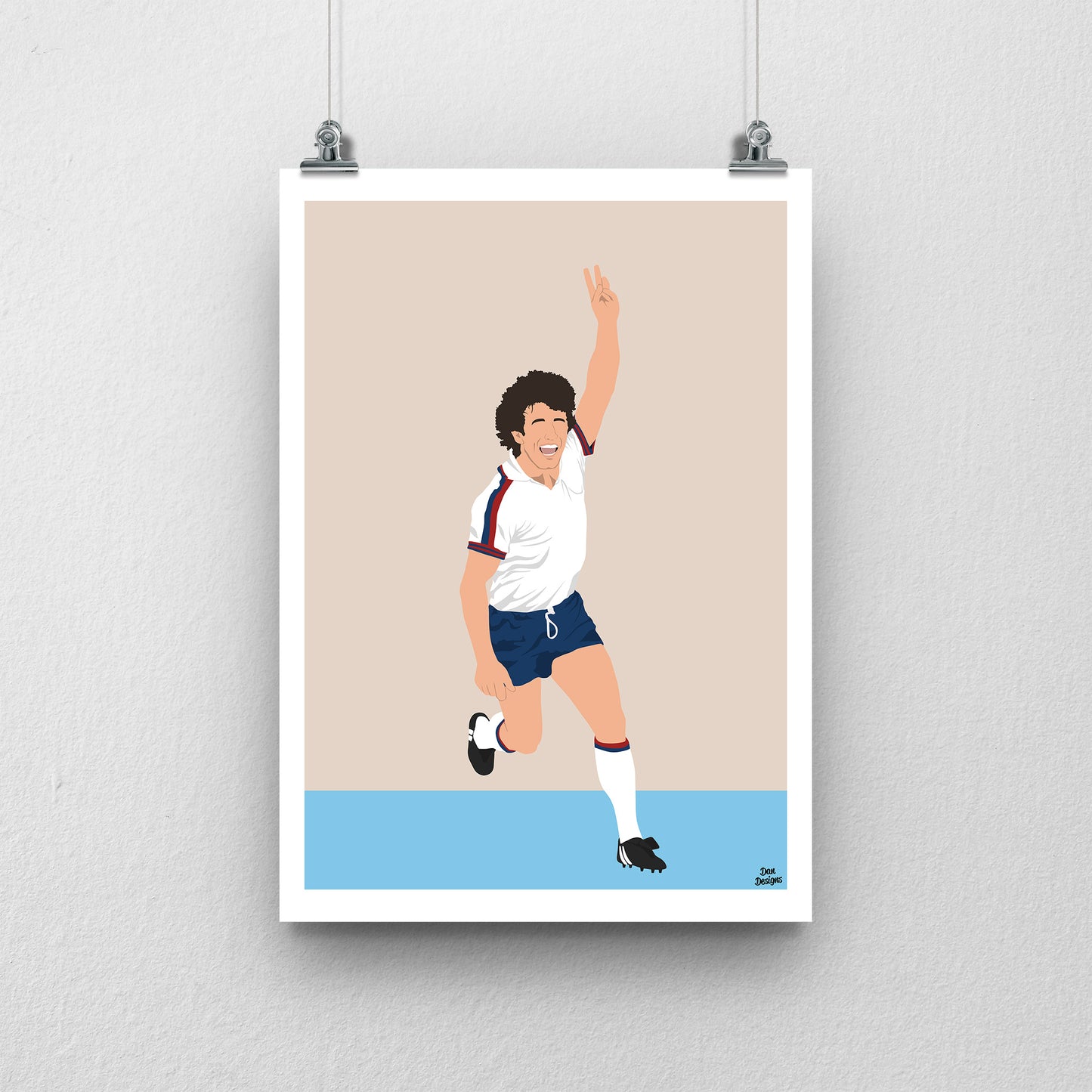 Kevin Keegan England Print – Football Artwork