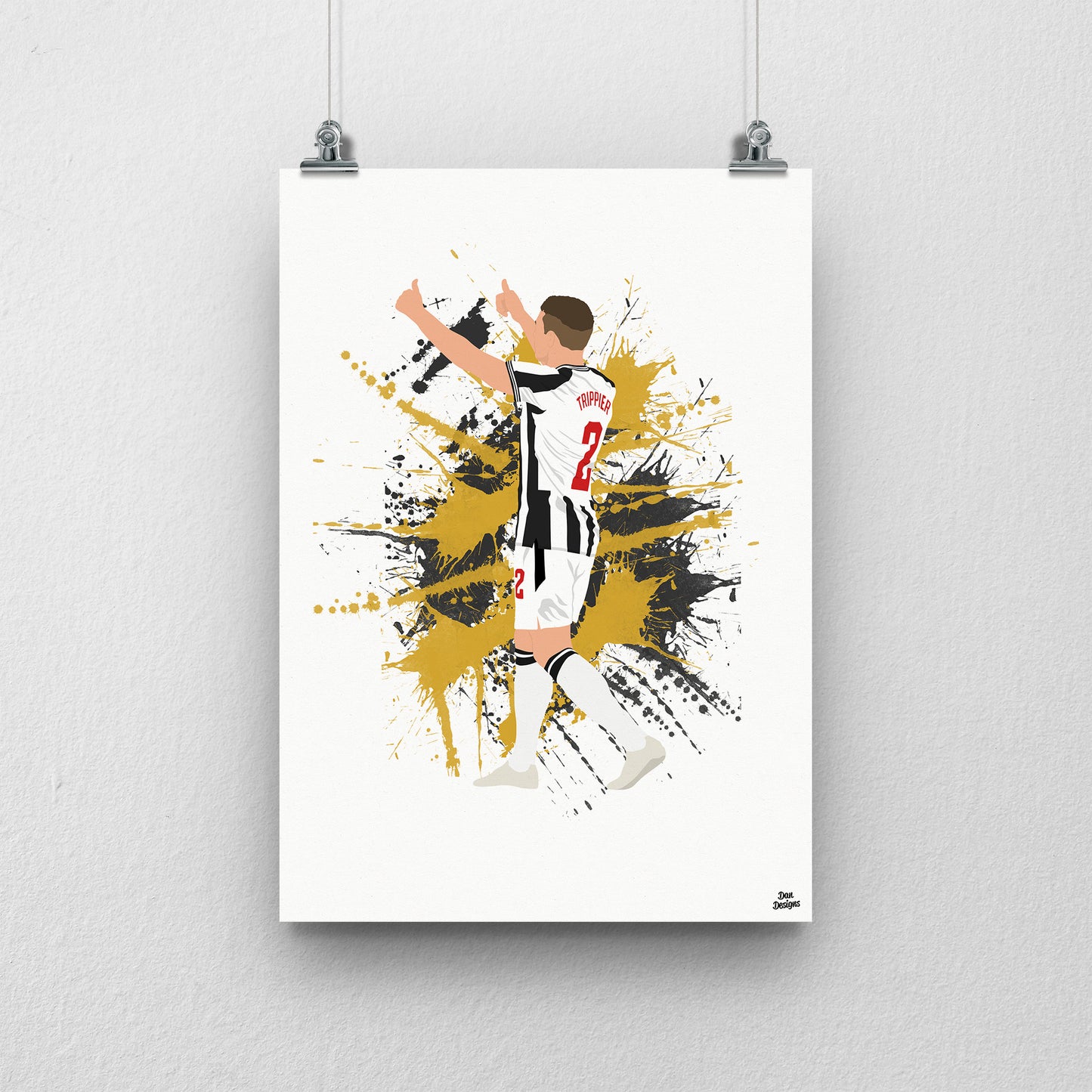 Kieran Trippier Print - Newcastle United Football Poster