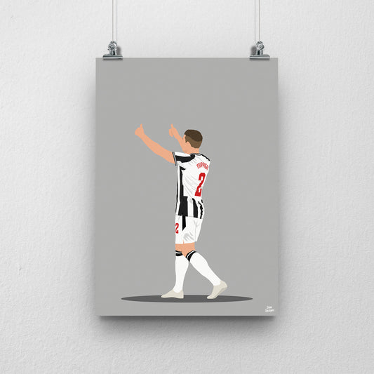Kieran Trippier Print - Newcastle United Football Poster