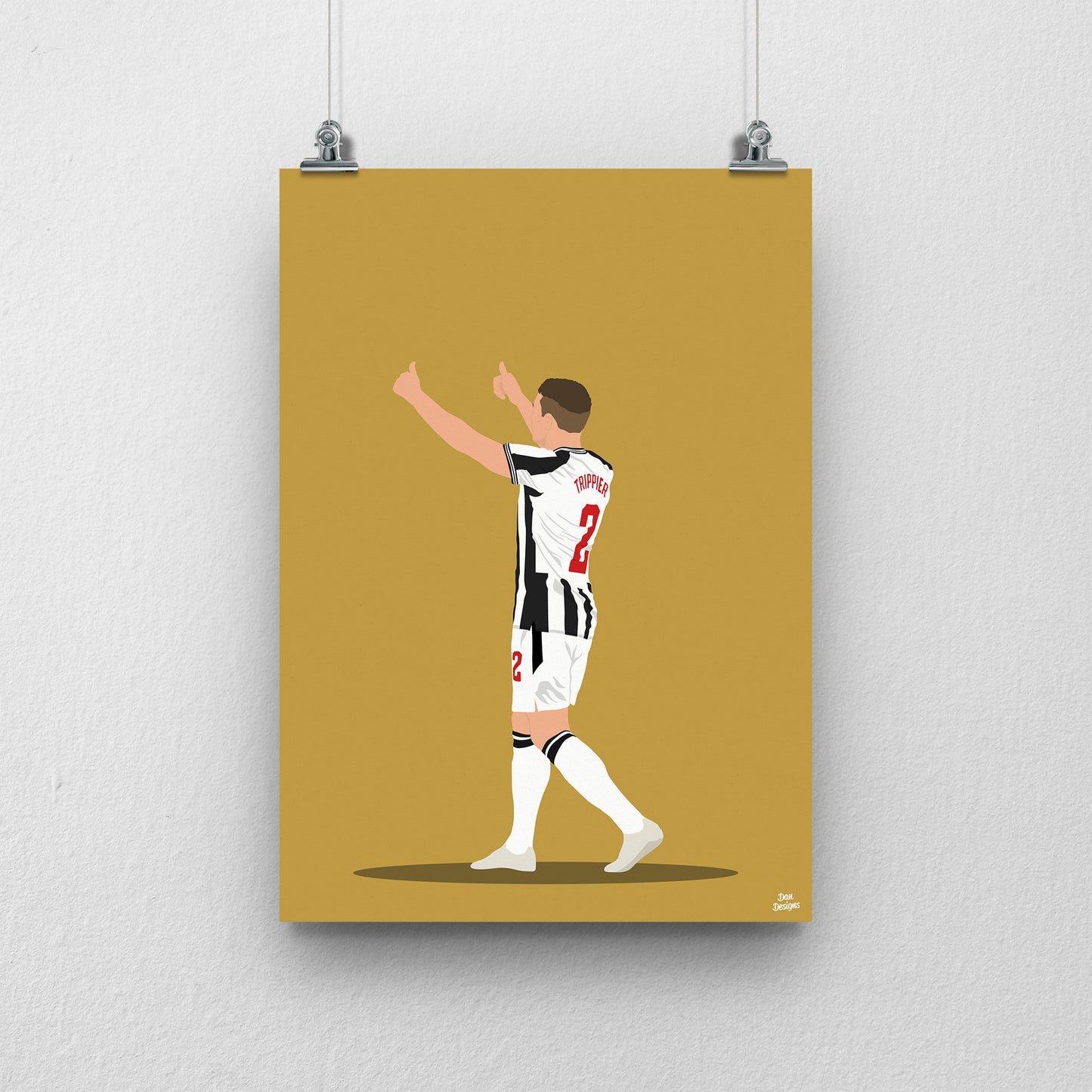 Kieran Trippier Print - Newcastle United Football Poster